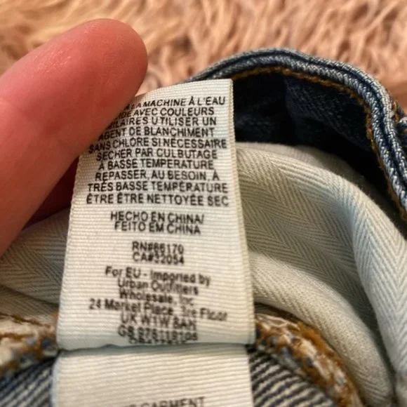 SOLD Free People Cut Off Shorts Jean Button Fly SZ 27 - Picture 4 of 7